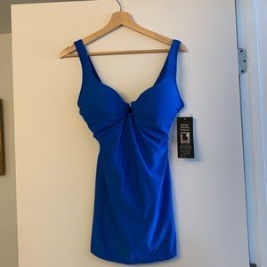Shore Shape Swimwear. Deep blue color. Size 12